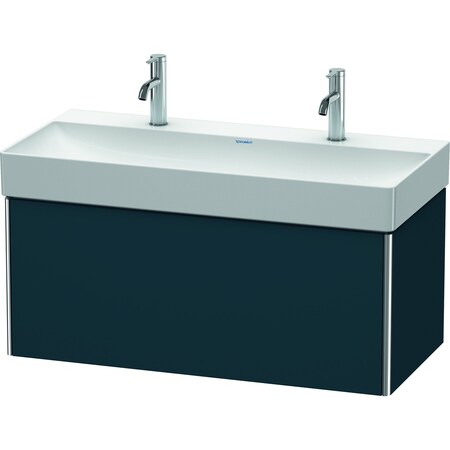 Duravit Xsquare Wall-Mounted Vanity Unit Night Blue Satin Matt XS406309898